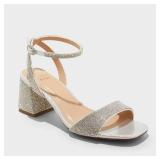 Brand New - A New Day Silver Heeled Shoes With Elegant Size 8.5