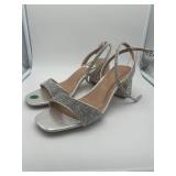 Brand New - A New Day Silver Heeled Shoes With Elegant Size 8.5
