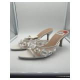 Brand New - A New Day Lupita Mesh Rhinestone Floral Heeled Size 11