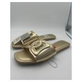 Brand New - Women's Deidra Slide Sandals - A New Day Gold Size 6