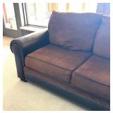 LLR - Sectional Sofa & Ottoman With Leather Accents