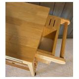 LLR - Rolling Wood Kitchen Cart With Drawer & Shelves