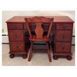 BR1 - Vintage Maple Desk With Chair
