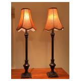BR1 - Pair of Ornate Table Lamps
