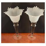 BR1 - Milano Long Stem Candleholders Set of 2