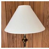 FR - Vintage Floor Lamp With Glass Shelf