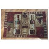LR - Wine Motif Rug 30 X 47 in