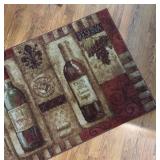 LR - Wine Motif Rug 30 X 47 in