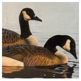 LLR - Vintage Phil Scholer Graceful Repose Canada Geese Signed Print 243/580 Framed