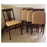 BR2 - Vintage Folding Chairs & Table 5-Piece Set