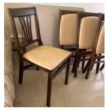 BR2 - Vintage Folding Chairs & Table 5-Piece Set