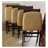 BR2 - Vintage Folding Chairs & Table 5-Piece Set