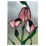 B - Floral Stained Glass Decor