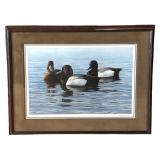 LLR - Phil Scholer Limited Edition Duck Print 308/750 Framed