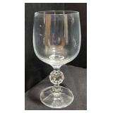 K - Bohemia Claudia Crystal Stemware (Lot of 8)