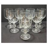 K - Bohemia Claudia Crystal Stemware (Lot of 8)