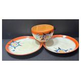 K - Vintage Floral Tea Set Teapot Cup Saucers Plates