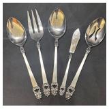 K - Vintage Grace Symphony Serving Utensils (Lot of 5)