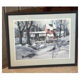 LLR - Roger Lundquist Minnehaha Station Signed Print Framed
