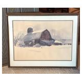 LLR - Vintage Dave Riebe Winter of 1975 Print Framed