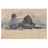 LLR - Vintage Dave Riebe Winter of 1975 Print Framed