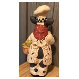 LLR - Kitchen Cow Utensil Holder Copper Bin & Utensils