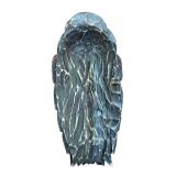 LR - Hand-Carved Wooden Decorative Mask Dot-Painted Tribal Style