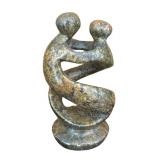 LR - Shona Serpentine Stone Sculpture Ukama Dancing Couple