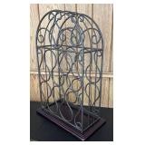 LR - Scrolled Metal Wine Rack