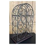 LR - Scrolled Metal Wine Rack