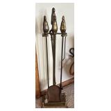 FR - Fireplace Tool Set, Log Holder, Fire Starters & Lighters Mixed Lot
