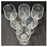 K - Vintage Bohemia Claudia Crystal Stemware (Lot of 6)