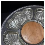 FR - Vintage Silver Plated Serving Platter and Bowl Set (Lot of 4)