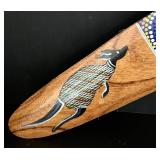 LR - Mixed Lot: Boruca Wall Hanging & Signed Australia Boomerang