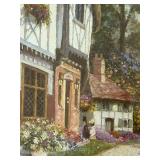 LR - Signed Framed English Village Print