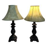 LR - Pair of Accent Table Lamps 17' H