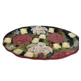 LR - Vintage Crossfield International Floral Platter