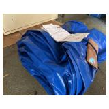 Wahii 75' x 12' Backyard Water Slide Blue w/ Pins & Tabs See Photos