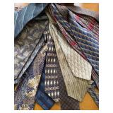 Vintage Men's Necktie Lot Mixed Brands Geometric Paisley Wide Ties
