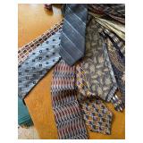 Vintage Men's Necktie Lot Mixed Brands Geometric Paisley Wide Ties