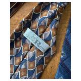 Vintage Men's Necktie Lot Mixed Brands Geometric Paisley Wide Ties