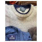 Men's Sweater, Long Johns & Sleep Set Lot -Woolrich -Eddie Bauer -Dockers -7 Pc