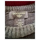 Men's Sweater, Long Johns & Sleep Set Lot -Woolrich -Eddie Bauer -Dockers -7 Pc