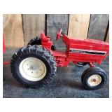 Vintage Metal Toy international Tractor with trailer
