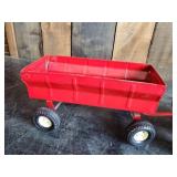 Vintage Metal Toy international Tractor with trailer