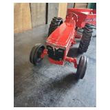 Vintage Metal Toy international Tractor with trailer