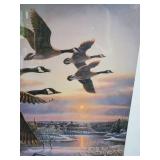 Herb Brooks Signed!! One More Pass  Canada Geese by James Meger
