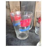 2 Vintage Schmidt Pitchers and 5 Glasses