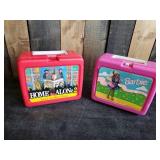 2 Vintage Lunchboxes Home Alone 2, Barbie with Thermos
