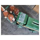 Vintage Watkins Cast Bank Draft horses pulling a wagon with key